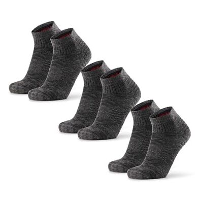 DANISH ENDURANCE Merino wandelsokken, laag, 3 stuks Lichte wandelsokken van merinowol, laag gesneden, anti-blaren, ademend, voor de zomer, uniseks 48-51 DANISH ENDURANCE Merino wandelsokken, laag, 3 stuks Lichte wandelsokken van merinowol, laag gesneden, anti-blaren, ademend, voor de zomer, uniseks 48-51