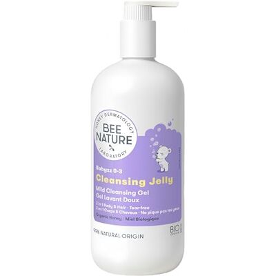 bee nature Zachte babygel – 2-in-1 – hydraterend en zonder tranen – verlicht eczeem – veilige steriele medische honing – biologisch gecertificeerd – YUKA 100/100-99% natuurlijk – 500 ml bee nature Zachte babygel – 2-in-1 – hydraterend en zonder tranen – verlicht eczeem – veilige steriele medische honing – biologisch gecertificeerd – YUKA 100/100-99% natuurlijk – 500 ml