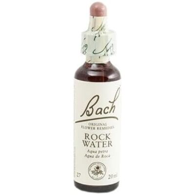 Bach FLORES DE ROCK WATER 20 ml glazen fles met druppel Bach FLORES DE ROCK WATER 20 ml glazen fles met druppel