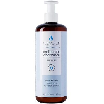 Derora gefractioneerde kokosolie, voedt huid, haar en nagels, 100% zuiver en natuurlijk, rijk aan antioxidanten en vitamine A, C en E, alle huidtypes, veganistisch en vrij Derora gefractioneerde kokosolie, voedt huid, haar en nagels, 100% zuiver en natuurlijk, rijk aan antioxidanten en vitamine A, C en E, alle huidtypes, veganistisch en vrij