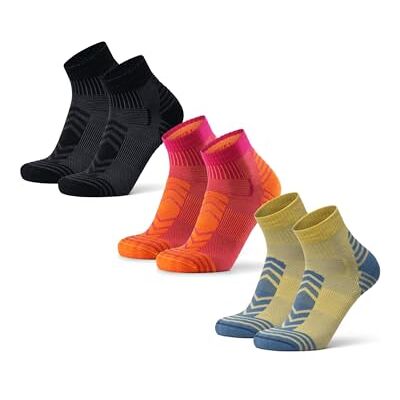 DANISH ENDURANCE Merino wandelsokken, laag, 3 stuks Lichte wandelsokken van merinowol, laag gesneden, anti-blaren, ademend, voor de zomer, uniseks 41.5-44.5 EU DANISH ENDURANCE Merino wandelsokken, laag, 3 stuks Lichte wandelsokken van merinowol, laag gesneden, anti-blaren, ademend, voor de zomer, uniseks 41.5-44.5 EU