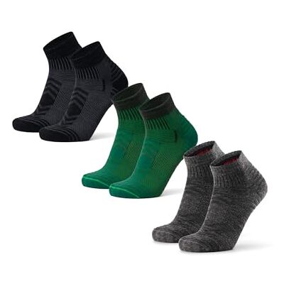 DANISH ENDURANCE Merino wandelsokken, laag, 3 stuks Lichte wandelsokken van merinowol, laag gesneden, anti-blaren, ademend, voor de zomer, uniseks 39-42 DANISH ENDURANCE Merino wandelsokken, laag, 3 stuks Lichte wandelsokken van merinowol, laag gesneden, anti-blaren, ademend, voor de zomer, uniseks 39-42