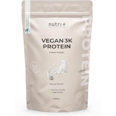 Nutri + Veganistisch eiwit NEUTRAAL Tarwe- en lactosevrij Eiwitpoeder met soja-eiwitisolaat, zonnebloemeiwitisolaat en erwteneiwitisolaat 1kg Nutri + Veganistisch eiwit NEUTRAAL Tarwe- en lactosevrij Eiwitpoeder met soja-eiwitisolaat, zonnebloemeiwitisolaat en erwteneiwitisolaat 1kg