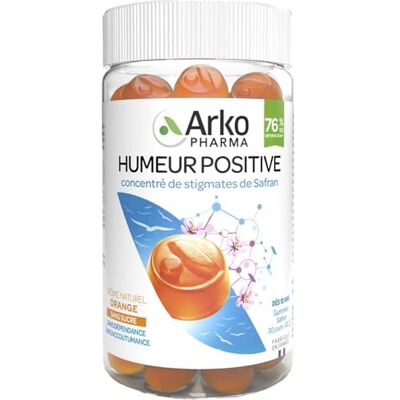 Arkopharma Positieve stemming saffraan stigma's 60 gummies Arkopharma Positieve stemming saffraan stigma's 60 gummies