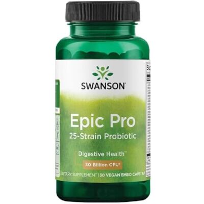 Swanson Epic Pro 25-Strain Probiotic – 30 Veg Capsules Swanson Epic Pro 25-Strain Probiotic – 30 Veg Capsules