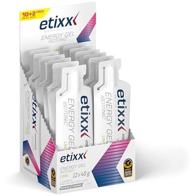 Etixx isotonic Energy Gel Sabor Orange, 12 stuks, zwart, normaal Etixx isotonic Energy Gel Sabor Orange, 12 stuks, zwart, normaal