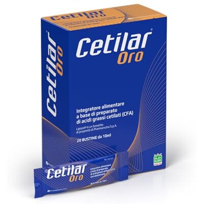PHARMANUTRA Cetilar Gold, voedingssupplement op basis van lipocet, mengsel van cetylesters (CFA), 20 zakjes, PHARMANUTRA Cetilar Gold, voedingssupplement op basis van lipocet, mengsel van cetylesters (CFA), 20 zakjes,