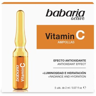 Babaria Ampollas Facial Vitamina C – 10 ml 10% pure vitamine C serum ampullen, verlichtend flash-effect Babaria Ampollas Facial Vitamina C – 10 ml 10% pure vitamine C serum ampullen, verlichtend flash-effect