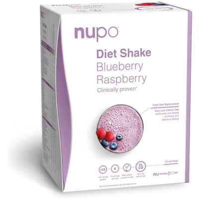 NUPO Diet Shake bosbessen-framboos hoogwaardige dieetshakes voor gewichtsbeheersing I Klinisch bewezen voor gewichtsbeheersing I 12 porties I GMO-vrij NUPO Diet Shake bosbessen-framboos hoogwaardige dieetshakes voor gewichtsbeheersing I Klinisch bewezen voor gewichtsbeheersing I 12 porties I GMO-vrij
