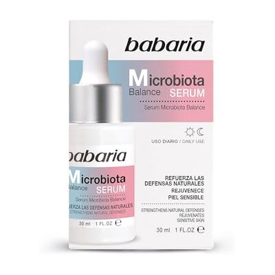 Babaria Microbiota gezichtsserum met hyaluronzuur Huidverdediging met hyaluronzuur Gezichtsserum voor dames en heren 30 ml Anti-rimpel voor dames en heren Babaria Microbiota gezichtsserum met hyaluronzuur Huidverdediging met hyaluronzuur Gezichtsserum voor dames en heren 30 ml Anti-rimpel voor dames en heren