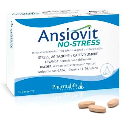 Pharmalife Ansiovit stressvrij 30 tabletten Pharmalife Ansiovit stressvrij 30 tabletten