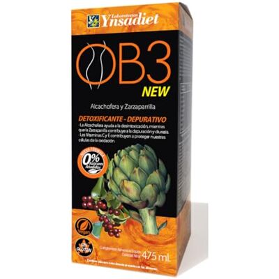 YNSADIET Ob3 Dren siroop Artisjok en Paardebloem Leon 475 ml YNSADIET Ob3 Dren siroop Artisjok en Paardebloem Leon 475 ml