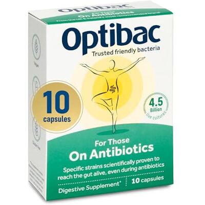 Optibac For Those on Antibiotica, 4,5 miljard CFU Rosell 11 & 52-10 capsules Optibac For Those on Antibiotica, 4,5 miljard CFU Rosell 11 & 52-10 capsules