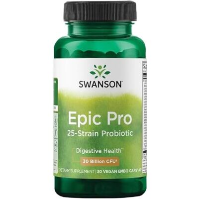 Swanson Epic Pro 25-Strain Probiotic – 30 Veg Capsules Swanson Epic Pro 25-Strain Probiotic – 30 Veg Capsules