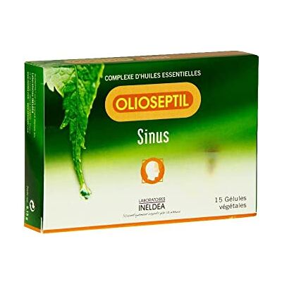 Olioseptil Sinus Rozemarijn Complex, Niaouli, Munt, Citroen, Kruidnagel, Ravintsara L-Vcaps® Plantaardige Capsules Reinigt de luchtwegen Vanaf 15 Jaar 15 Capsules Olioseptil Sinus Rozemarijn Complex, Niaouli, Munt, Citroen, Kruidnagel, Ravintsara L-Vcaps® Plantaardige Capsules Reinigt de luchtwegen Vanaf 15 Jaar 15 Capsules