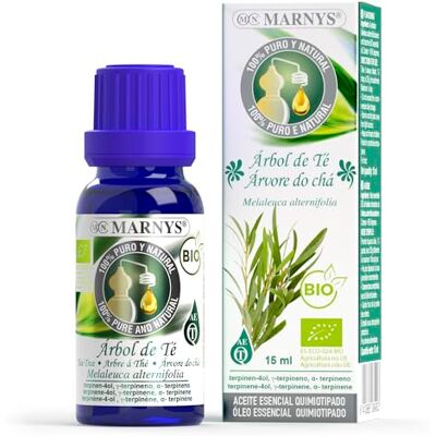 Marnys Bio Theeboom, 100% puur, chemotiveerd, 15 ml Marnys Bio Theeboom, 100% puur, chemotiveerd, 15 ml