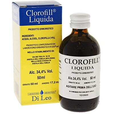 LABORATORIO ERBORISTICO DI LEO Chlorofill Vloeibaar 50 ml LABORATORIO ERBORISTICO DI LEO Chlorofill Vloeibaar 50 ml