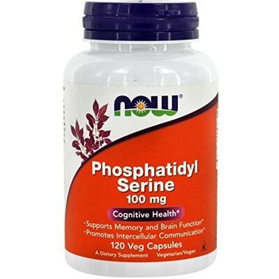 NOW Foods Fosfatidylen serine cognitieve gezondheid 100 mg. 120 Vegetarische Capsules NOW Foods Fosfatidylen serine cognitieve gezondheid 100 mg. 120 Vegetarische Capsules