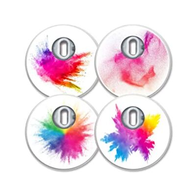 MySweetStitch Freestyle Libre 3 sensorstickers stickerset (4 stuks) met ventilatiegat Holi Festival Made in Germany MySweetStitch Freestyle Libre 3 sensorstickers stickerset (4 stuks) met ventilatiegat Holi Festival Made in Germany