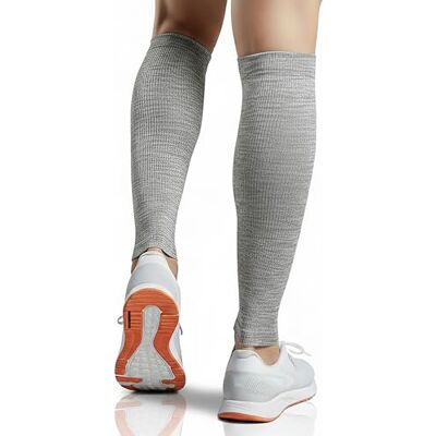 aZengear Compressiemanchetten voor kuiten, voor dames en heren, scheenbraces en kuitsteunsokken, beenbrace voor gescheurde spierkrampen (XXL, grijs) aZengear Compressiemanchetten voor kuiten, voor dames en heren, scheenbraces en kuitsteunsokken, beenbrace voor gescheurde spierkrampen (XXL, grijs)