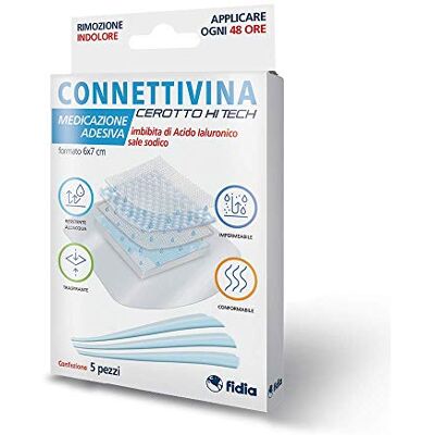 CONNETTIVINA Fidia Farmaceutici Cerotto Hitech 6 x 7 cm 5 Pezzi CONNETTIVINA Fidia Farmaceutici Cerotto Hitech 6 x 7 cm 5 Pezzi