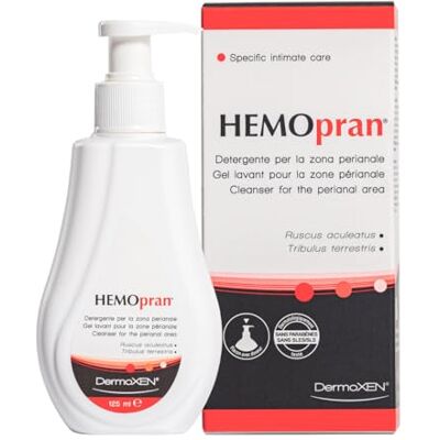 HEMOPRAN Intieme Wasgel voor Anale Hygiëne bij Aambeien, 125 ml Plantaardige formule Alternatief voor toiletpapier Zonder SLS & SLES Voor gevoelige huid Dagelijks gebruik HEMOPRAN Intieme Wasgel voor Anale Hygiëne bij Aambeien, 125 ml Plantaardige formule Alternatief voor toiletpapier Zonder SLS & SLES Voor gevoelige huid Dagelijks gebruik