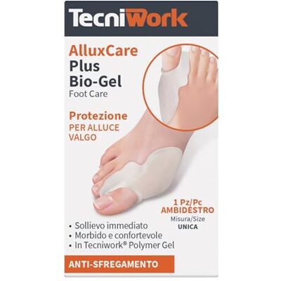 Tecniwork Biologische Gel Alluxcare Plus Divaricatore E Protettore Per Alluce, 1 Pezzo Tecniwork Biologische Gel Alluxcare Plus Divaricatore E Protettore Per Alluce, 1 Pezzo