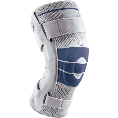 BAUERFEIND GenuTrain S GenuTrain Gearticuleerde kniebrace Geavanceerde stabiliteit van het kniegewricht linkerknie maat 6 titanium kleur BAUERFEIND GenuTrain S GenuTrain Gearticuleerde kniebrace Geavanceerde stabiliteit van het kniegewricht linkerknie maat 6 titanium kleur