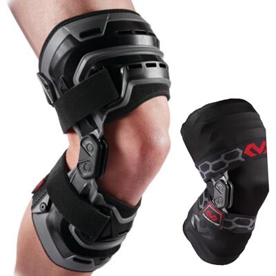 McDavid MC David Bio-Logix Lichte en compacte kniebrace voor maximale stabiliteit, eenvoudige pasvorm en optimaal comfort, zwart, M, zwart McDavid MC David Bio-Logix Lichte en compacte kniebrace voor maximale stabiliteit, eenvoudige pasvorm en optimaal comfort, zwart, M, zwart