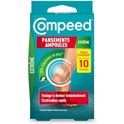 Compeed – 6 pleisters voor blaren op de middenvoet – Hydrocolloïdtechnologie – Onmiddellijke verlichting – Tweede huid Compeed – 6 pleisters voor blaren op de middenvoet – Hydrocolloïdtechnologie – Onmiddellijke verlichting – Tweede huid