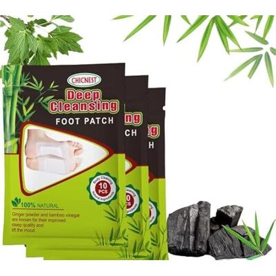Chicnest 30 Detox voetpleisters – afslankpleisters – voetverzorging – detox – gewichtsverlies – afslankpleisters – detox-kuur voor voeten – reiniging van je lichaam met 100% ingrediënten Chicnest 30 Detox voetpleisters – afslankpleisters – voetverzorging – detox – gewichtsverlies – afslankpleisters – detox-kuur voor voeten – reiniging van je lichaam met 100% ingrediënten