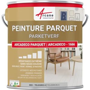 ARCANE INDUSTRIES Peinture pour parquet bois, stratifié-4 kg Telegris 4 RAL 7047- ARCANE INDUSTRIES Peinture pour parquet bois, stratifié-4 kg Telegris 4 RAL 7047-