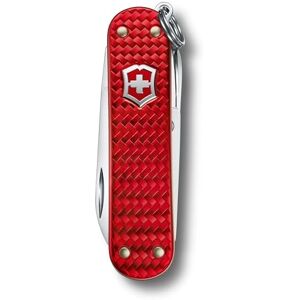 Victorinox Classic Precious Alox zakmes, 5 functies, multifunctioneel gereedschap met schaar, schroevendraaier, sleutelhanger, geschenkdoos, iconisch rood Victorinox Classic Precious Alox zakmes, 5 functies, multifunctioneel gereedschap met schaar, schroevendraaier, sleutelhanger, geschenkdoos, iconisch rood