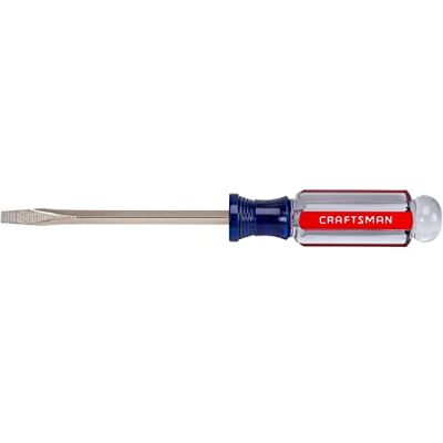 Craftsman Schroevendraaier, sleuf, acetaat handvat, 3/16 inch x 4 inch (CMHT65021) Craftsman Schroevendraaier, sleuf, acetaat handvat, 3/16 inch x 4 inch (CMHT65021)