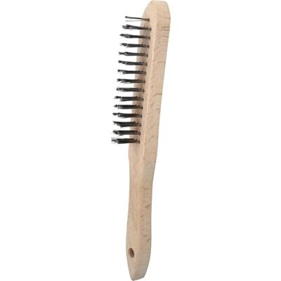 KS TOOLS 201.2310 Handmatige draadborstel roestvrij staal 3 rijen 290 mm KS TOOLS 201.2310 Handmatige draadborstel roestvrij staal 3 rijen 290 mm