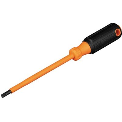 KLEIN TOOLS Geïsoleerde schroevendraaier, 1/4 inch kastbit, 15,2 cm schacht KLEIN TOOLS Geïsoleerde schroevendraaier, 1/4 inch kastbit, 15,2 cm schacht