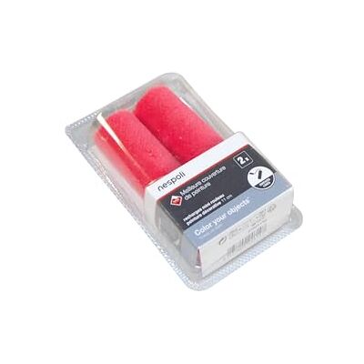 Nespoli 2 reserveonderdelen voor mini-verfroller 11 cm teflonbehandelde oppervlaktebescherming, vervanging voor verfroller, voorwerpen en doe-het-zelvers, voor waterlak en oplosmiddel Nespoli 2 reserveonderdelen voor mini-verfroller 11 cm teflonbehandelde oppervlaktebescherming, vervanging voor verfroller, voorwerpen en doe-het-zelvers, voor waterlak en oplosmiddel
