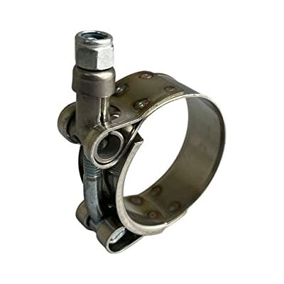 Boltza 4 stuks roestvrijstalen T-klemmen voor industriële machines en uitlaatklemmen 49-57 mm Boltza 4 stuks roestvrijstalen T-klemmen voor industriële machines en uitlaatklemmen 49-57 mm