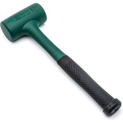 SATA ST92903SC 350 mm doodshamer met kop 55 mm / 1050 g, zachte rubberen kop, schokabsorberend, groen SATA ST92903SC 350 mm doodshamer met kop 55 mm / 1050 g, zachte rubberen kop, schokabsorberend, groen