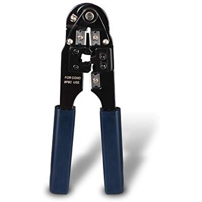 AISENS A142 – 0310 – metalen krimptang RJ45, kleur: zwart AISENS A142 – 0310 – metalen krimptang RJ45, kleur: zwart