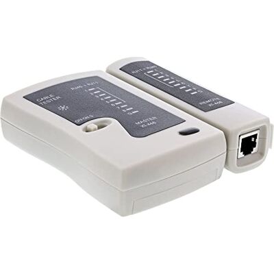 InLine 79998 A RJ45 kabeltester met 9 leds InLine 79998 A RJ45 kabeltester met 9 leds