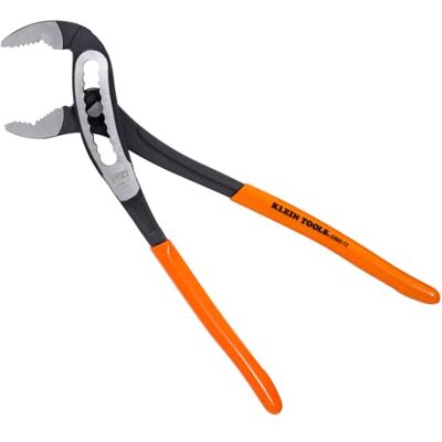KLEIN TOOLS D50512 30,5 cm pomptang, snel verstelbare tong en groef, gebogen kaak, geharde tanden voor maximaal koppel KLEIN TOOLS D50512 30,5 cm pomptang, snel verstelbare tong en groef, gebogen kaak, geharde tanden voor maximaal koppel