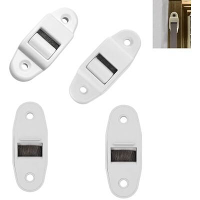 LiJuanWang Rolluik riemgeleiding, 4 stuks, mini-riemgeleiding voor 14 mm, bandrails, lusgeleiding voor rolband, met borstel en rol LiJuanWang Rolluik riemgeleiding, 4 stuks, mini-riemgeleiding voor 14 mm, bandrails, lusgeleiding voor rolband, met borstel en rol