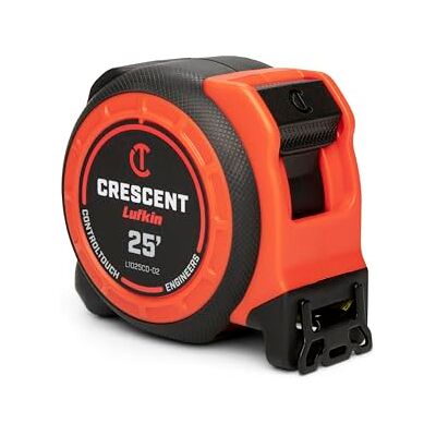 Lufkin Crescent L1025CD-02 Engineer-meetlint, 4,5 x 7,6 m, geel gecoat Lufkin Crescent L1025CD-02 Engineer-meetlint, 4,5 x 7,6 m, geel gecoat