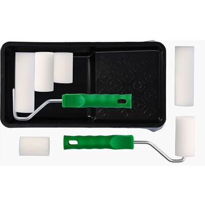ToolSpace PAINTING KIT Moltopreen sponsrol 5 cm, 7 cm, 10 cm bakgreep Verfroller voor muren, vlakke oppervlakken, verfbak ToolSpace PAINTING KIT Moltopreen sponsrol 5 cm, 7 cm, 10 cm bakgreep Verfroller voor muren, vlakke oppervlakken, verfbak