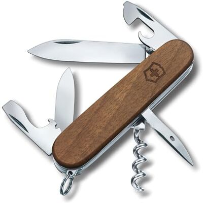 Victorinox Spartan houten zakmes, met houten handgreep (10 functies, lemmet, kurk, blikoppen) Victorinox Spartan houten zakmes, met houten handgreep (10 functies, lemmet, kurk, blikoppen)