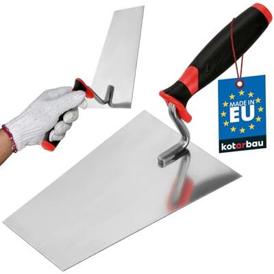 KOTARBAU ® Professionele trapeziumtroffel van roestvrij staal 180 mm KOTARBAU ® Professionele trapeziumtroffel van roestvrij staal 180 mm