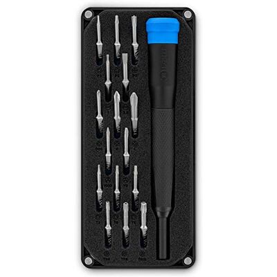 iFixit Minnow Precision Bitset met 16 bits (4 mm) en precisieschroevendraaier, voor smartphone, computer, bril, om mee te nemen iFixit Minnow Precision Bitset met 16 bits (4 mm) en precisieschroevendraaier, voor smartphone, computer, bril, om mee te nemen