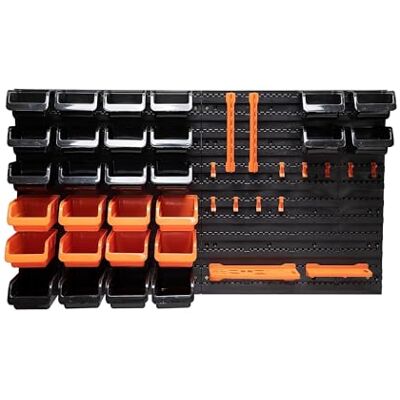 Black & Decker Gereedschapsbord met planken en haken om op te hangen Black & Decker Gereedschapsbord met planken en haken om op te hangen