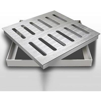 Earnmore Afvoerrooster voor buiten, afvoerrooster en roestvrijstalen frame, hoogwaardige afvoerafdekking voor garagevloer, afvoerrooster voor de vloer, afvoerrooster Earnmore Afvoerrooster voor buiten, afvoerrooster en roestvrijstalen frame, hoogwaardige afvoerafdekking voor garagevloer, afvoerrooster voor de vloer, afvoerrooster
